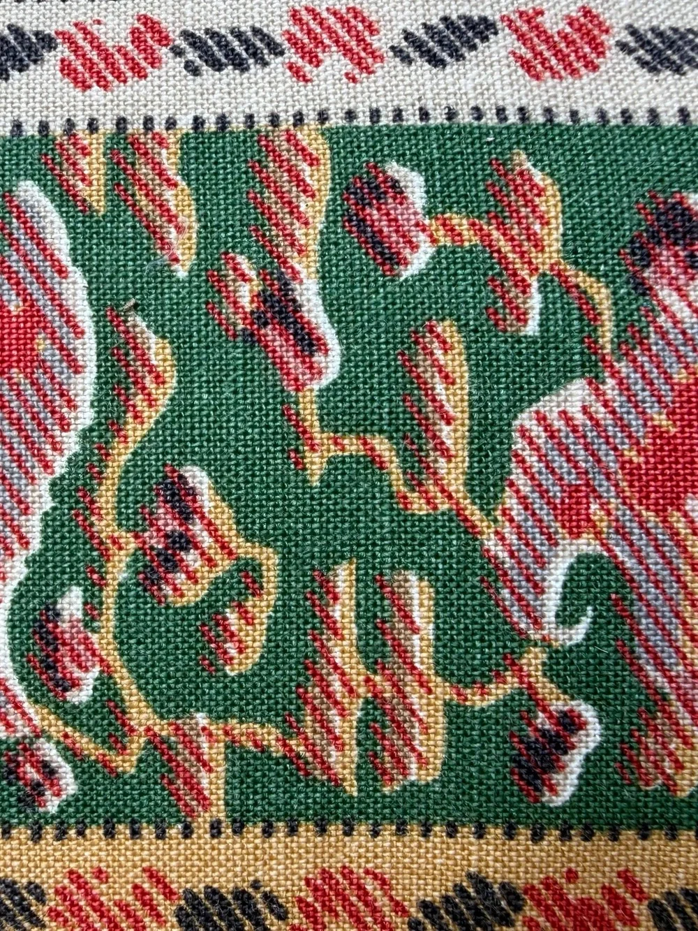 Pair VTG Custom 22x22 Feather Down Jacquard Tapestry Upholstery Designer Pillows